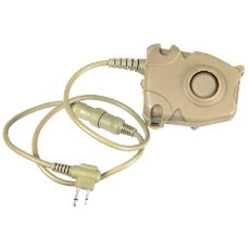 AMA Tactical Airsoft Z112 Motorola PTT - 2-Pin - DARK EARTH