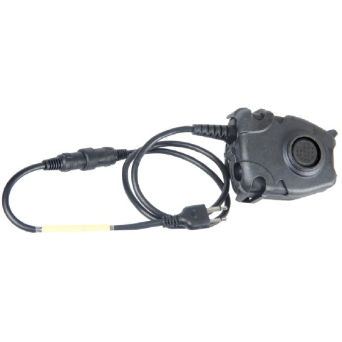 AMA Tactical Airsoft Z112 Peltor PTT - Midland Version - BLACK
