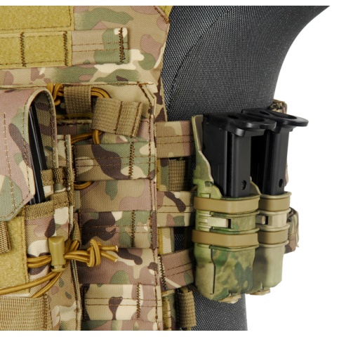UK Arms Single Rifle/ Double Pistol Quick Detach Pouches - AT-FG