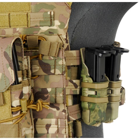 UK Arms Single Rifle/ Double Pistol Quick Detach Pouches - HLD