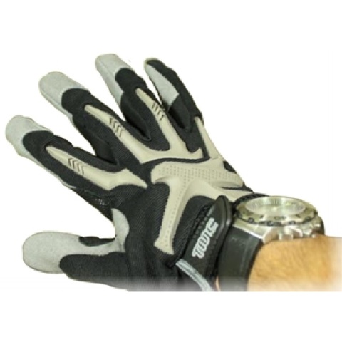 UK Arms Airsoft Impact Pro Fitted Protective Gloves - LARGE