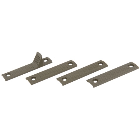 UK Arms Airsoft Tactical Handguard 4-Piece Panel Set - DARK EARTH