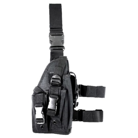 AMA Airsoft Large Frame Drop Leg Pistol Airsoft Holster - BLACK
