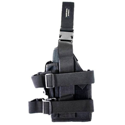 AMA Airsoft Large Frame Drop Leg Pistol Airsoft Holster - BLACK