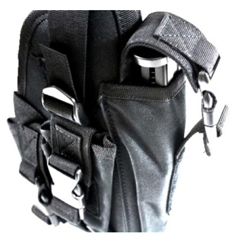 AMA Airsoft Large Frame Drop Leg Pistol Airsoft Holster - BLACK