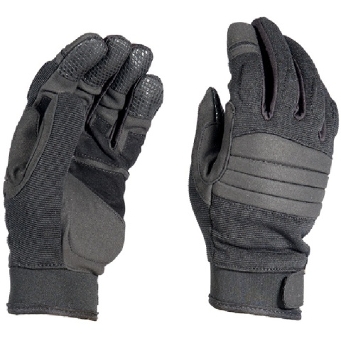 OPS Tactical Airsoft Padded Gloves - BLACK