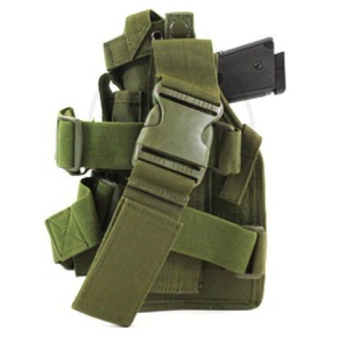 AMA Airsoft Large Frame Drop Leg Airsoft Pistol Holster - OD