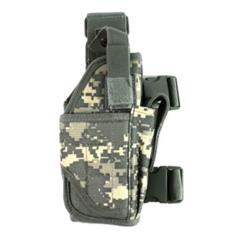 AMA Airsoft Universal Drop Leg WrapLock Pistol Holster - ACU
