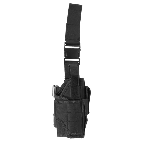 AMA Airsoft Universal Drop Leg WrapLock Pistol Holster - BLACK