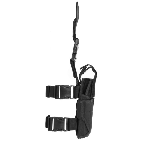 AMA Airsoft Universal Drop Leg WrapLock Pistol Holster - BLACK