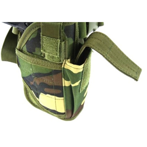 AMA Airsoft Universal Drop Leg WrapLock Pistol Holster - WOOD