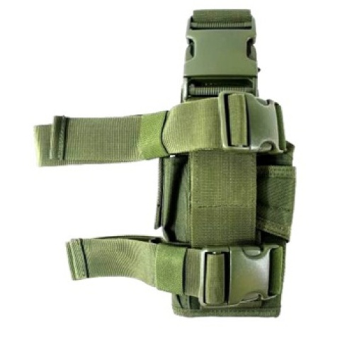 AMA Airsoft Universal Drop Leg WrapLock Pistol Holster - OD