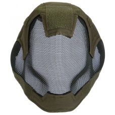 Airsoft V6 Strike Mesh Mask Helmet - OD GREEN