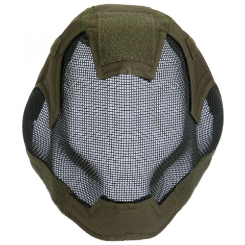 Airsoft V6 Strike Mesh Mask Helmet - OD GREEN