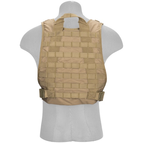 Lancer Tactical Airsoft MOLLE Tactical Vest w/ Pouch System (Tan)