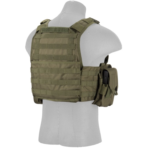Lancer Tactical Airsoft Tactical Assault Vest - OLIVE DRAB