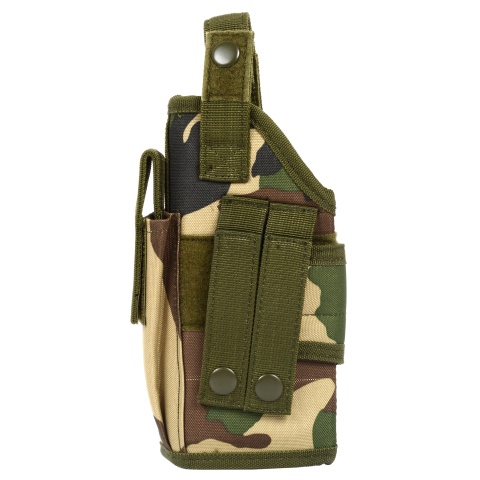 AMA Airsoft Universal WrapLock Pistol Holster - WOODLAND CAMO