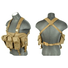 Lancer Tactical Fully Adjustable AK Chest Rig [Nylon] - TAN