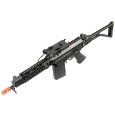 JG Airsoft FAL AEG w/ PEQ Box RIS Folding Stock - BLK