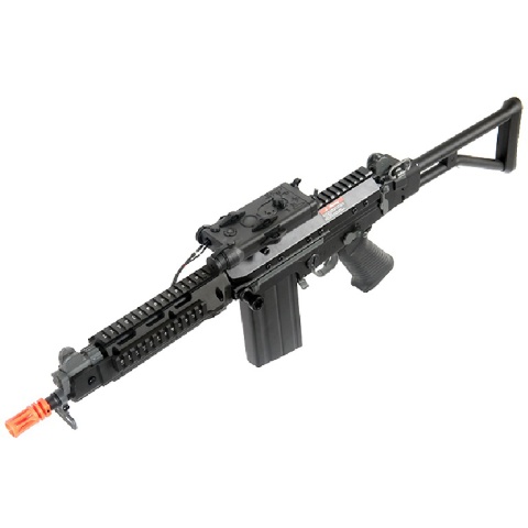 JG Airsoft FAL AEG w/ PEQ Box RIS Folding Stock - BLK