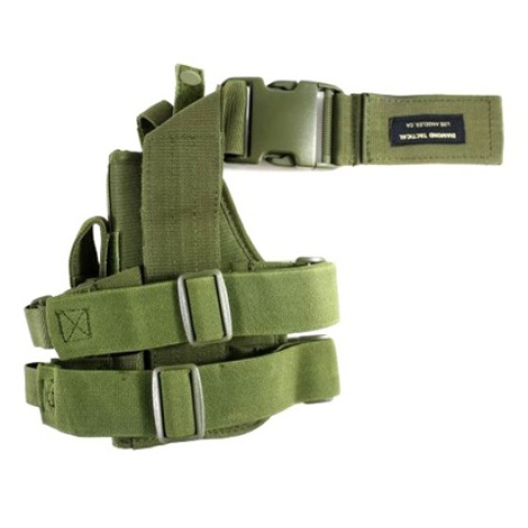 AMA Airsoft Drop Leg M9 / P226 / P229 Pistol Holster - OD GREEN