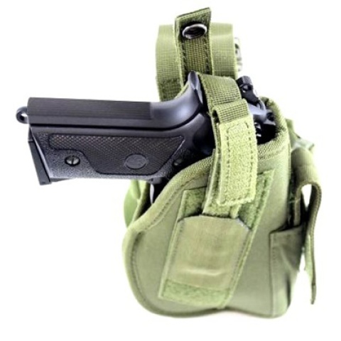 AMA Airsoft Drop Leg M9 / P226 / P229 Pistol Holster - OD GREEN