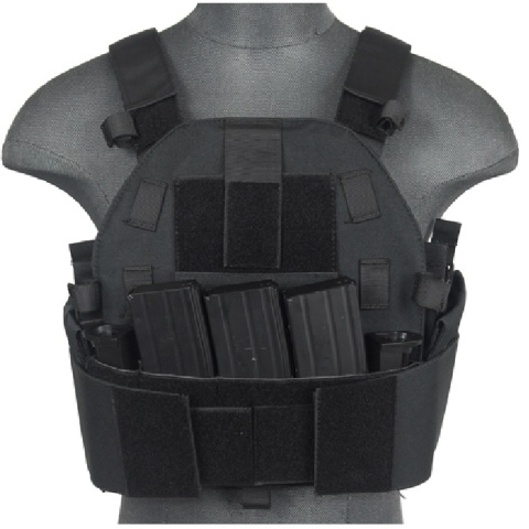 Lancer Tactical Airsoft SLK MOLLE Tactical Vest (Black)
