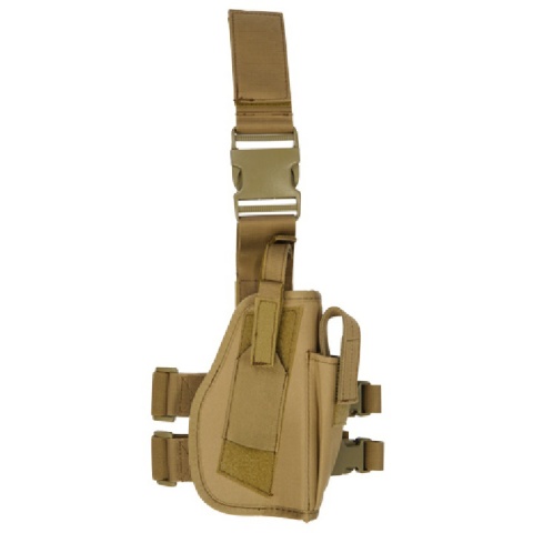 Lancer Tactical Airsoft Dropleg Polyester Holster Accessory - TAN
