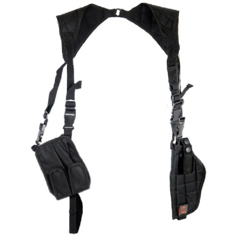 Lancer Tactical CA-349B Vertical Shoulder Holster - BLACK