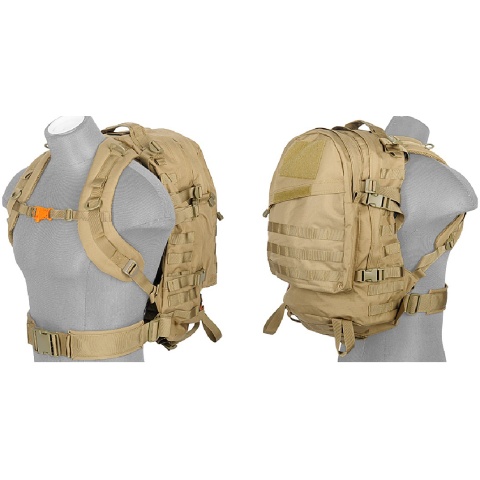 Lancer Tactical Airsoft LT Operator 3-Day Assault Pack - TAN
