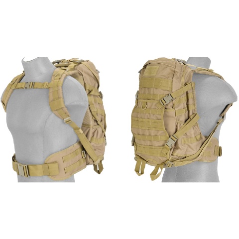 Lancer Tactical Airsoft Outdoor Every Day Carry FAST-Pack - TAN