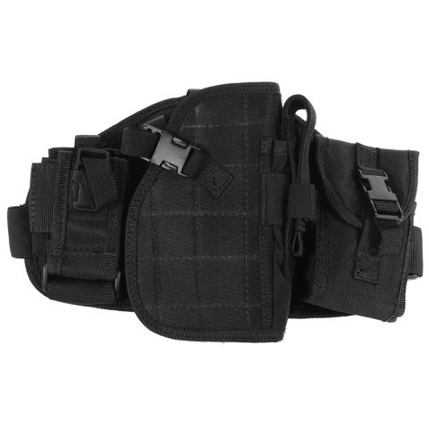 AMA MOLLE Drop Leg Airsoft Pistol Holster - BLACK