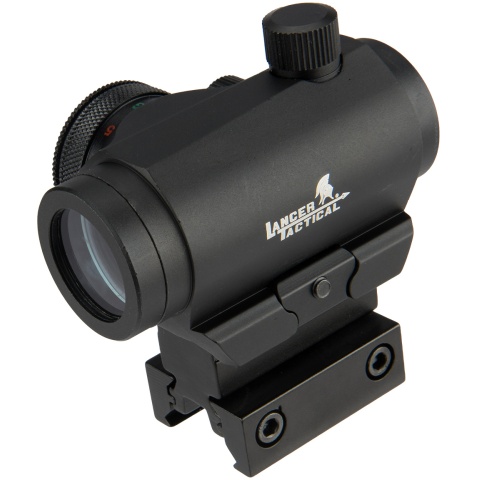Lancer Tactical Airsoft Mini Red/Green Dot Sight w/ Mount Riser