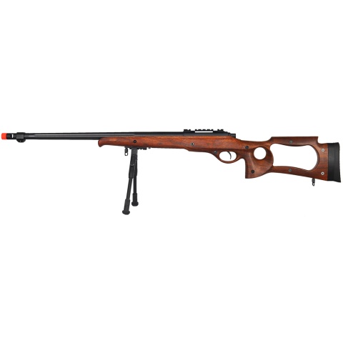 WellFire M70 Airsoft Bolt Action Sniper Rifle w/ Bipod - FAUX WOOD