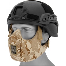 Airsoft V5 Conquerors Lower Half Face Mask - DIGITAL DESERT