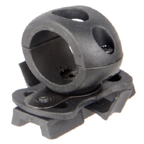 Lancer Tactical Airsoft FAST Helmet 20mm Rail Flashlight Clamp-BLACK