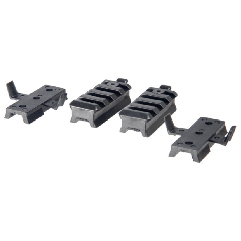 Lancer Tactical Airsoft Helmet Rail Mount Set - BLACK