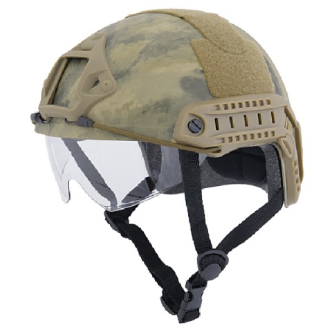 Lancer Tactical Airsoft Ballistic Type Helmet Basic Ver. w/ Visor-MED