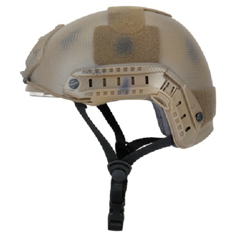 Lancer Tactical Airsoft Basic Ballistic Type Helmet w/ Visor-DE-MED