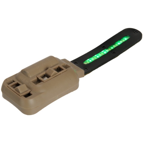 Lancer Tactical Multi-Function 3-LED Helmet Light - DARK EARTH