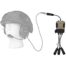 Lancer Tactical Z40PS Pro Push-To-Talk (PTT) Lite Edition - 2-Pin