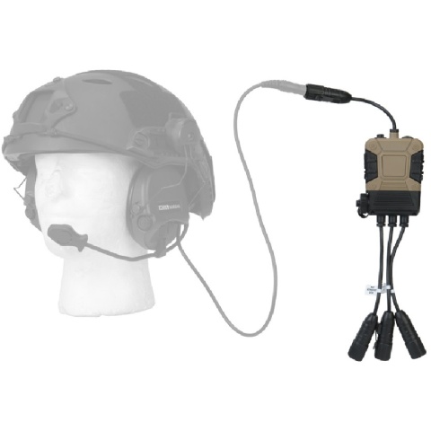 Lancer Tactical Z40PS Pro Push-To-Talk (PTT) Lite Edition - 2-Pin
