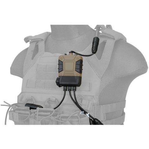 Lancer Tactical Z40PS Pro Push-To-Talk (PTT) Lite Edition - 2-Pin