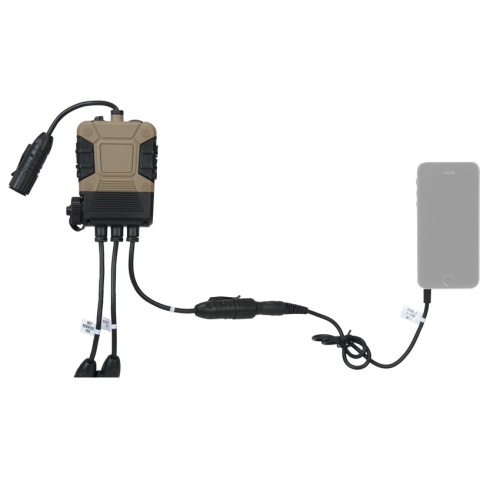 Lancer Tactical Z40PS Pro Push-To-Talk (PTT) Lite Edition - 2-Pin