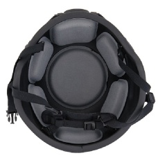 Lancer Tactical ACH MICH 2000 Airsoft Helmet with Side Rail - BLACK