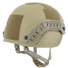Lancer Tactical ACH MICH 2000 Airsoft Helmet with Side Rail - TAN