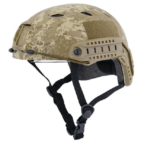 Lancer Tactical Airsoft Tactical BJ Type Basic Visor Helmet (Color: Desert Digital)