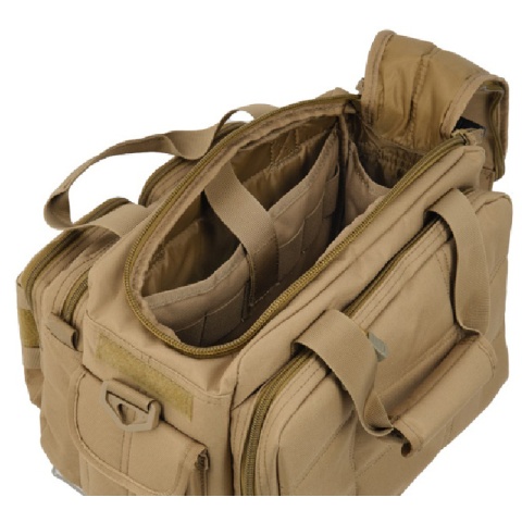 Lancer Tactical CA-980T Small Range Bag with MOLLE Webbing - TAN