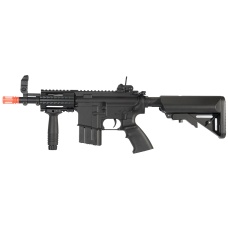 Atlas Custom Works Stubby CQB Full Metal M4 Series AEG with Crane Stock - BLACK