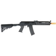 Lancer Tactical Airsoft AK Full Metal RIS Tactical AEG Rifle - BLACK